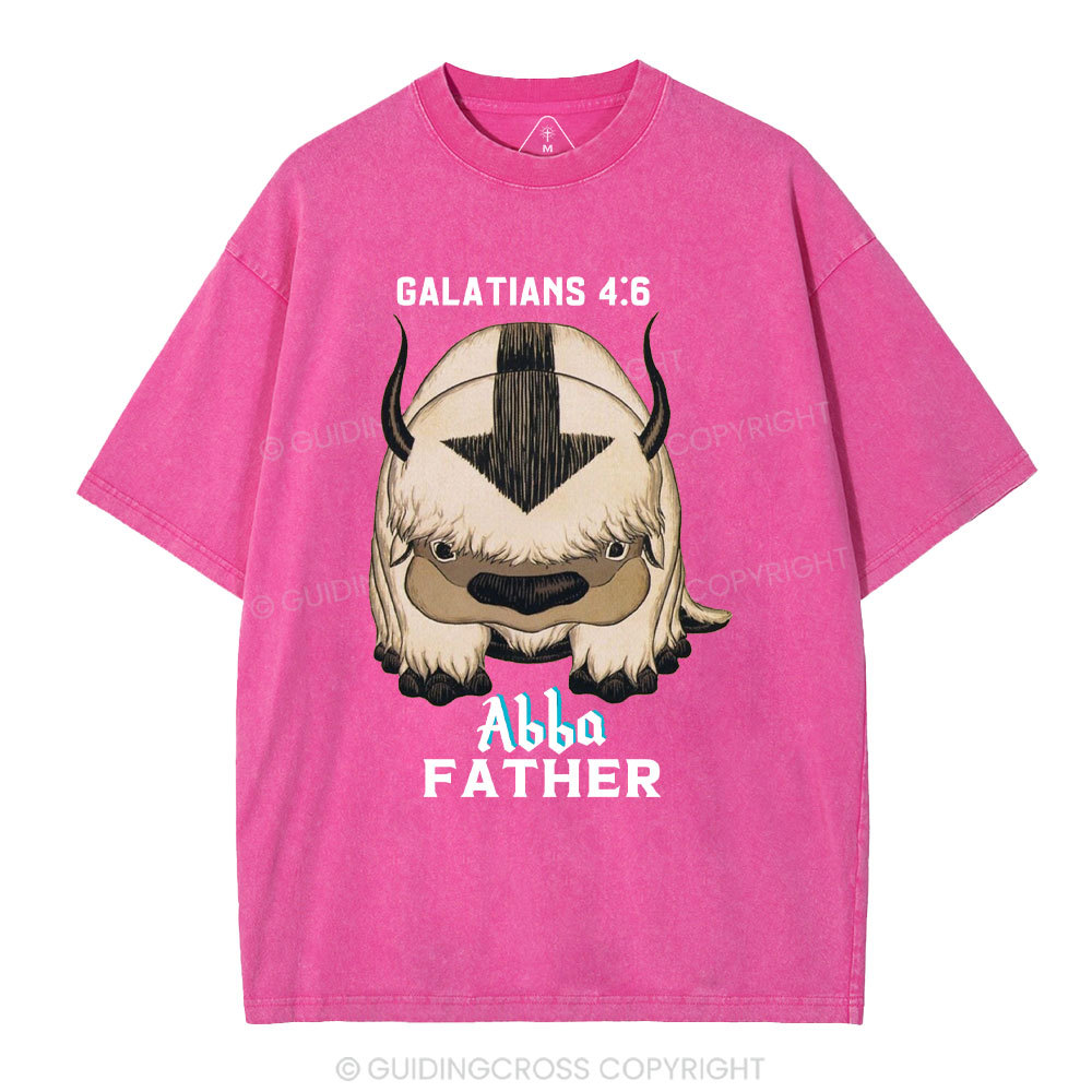 Abba Father Christian Washed T-Shirt