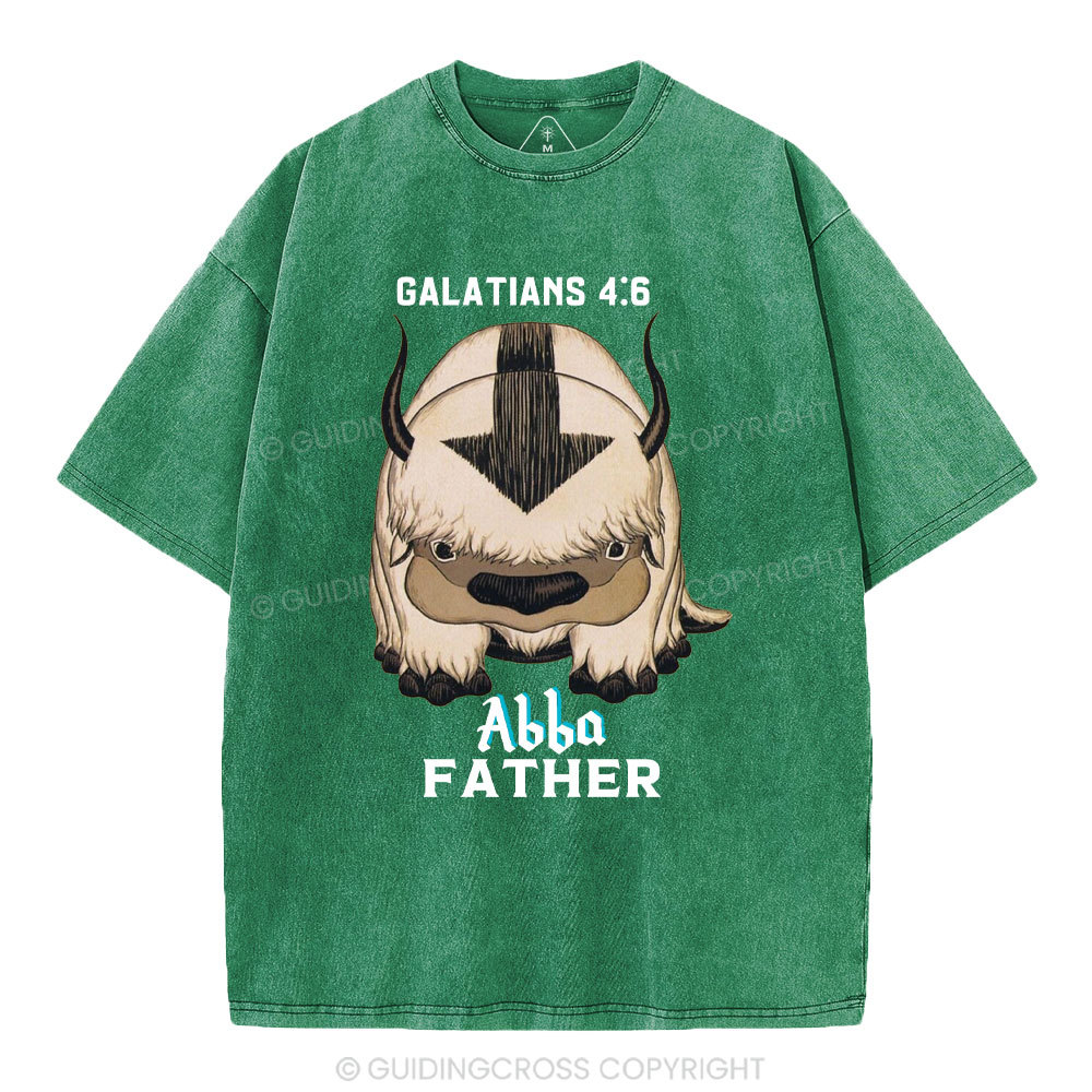 Abba Father Christian Washed T-Shirt
