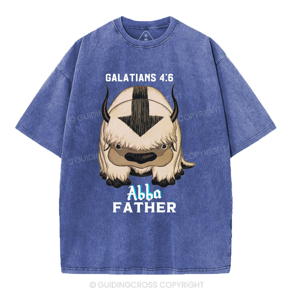 Abba Father Christian Washed T-Shirt