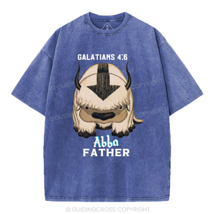 Abba Father Christian Washed T-Shirt