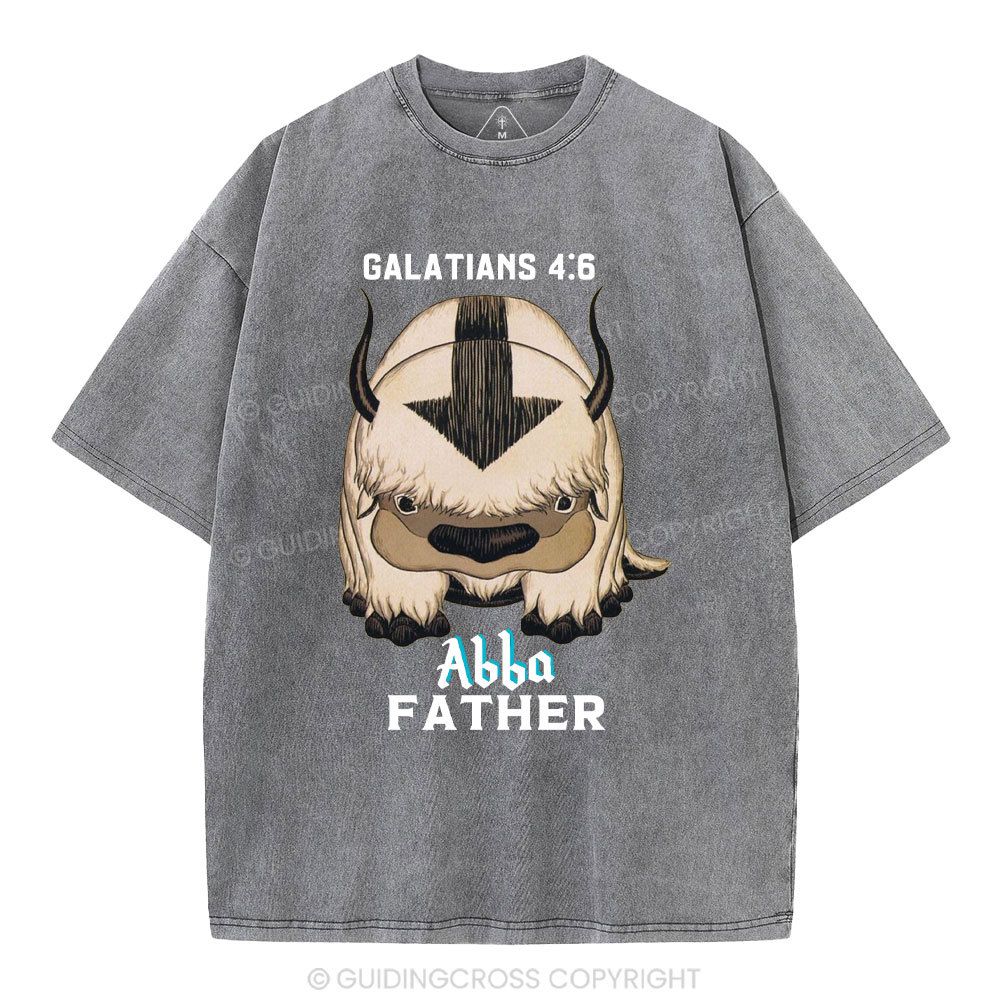 Abba Father Christian Washed T-Shirt