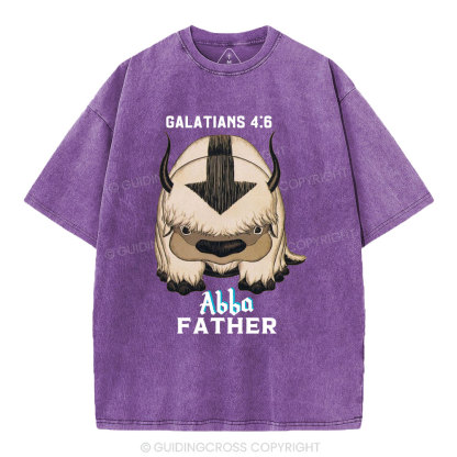 Abba Father Christian Washed T-Shirt