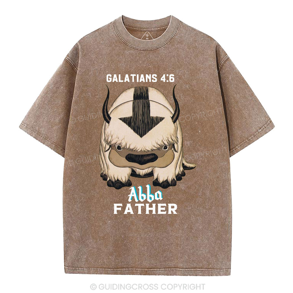 Abba Father Christian Washed T-Shirt