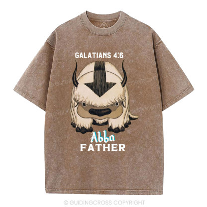 Abba Father Christian Washed T-Shirt