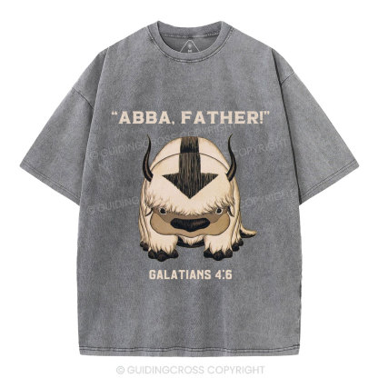 Abba Father Christian Washed T-Shirt