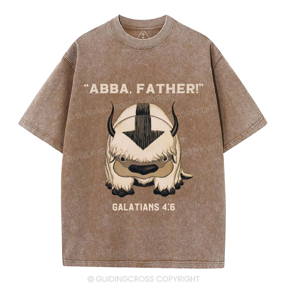 Abba Father Christian Washed T-Shirt