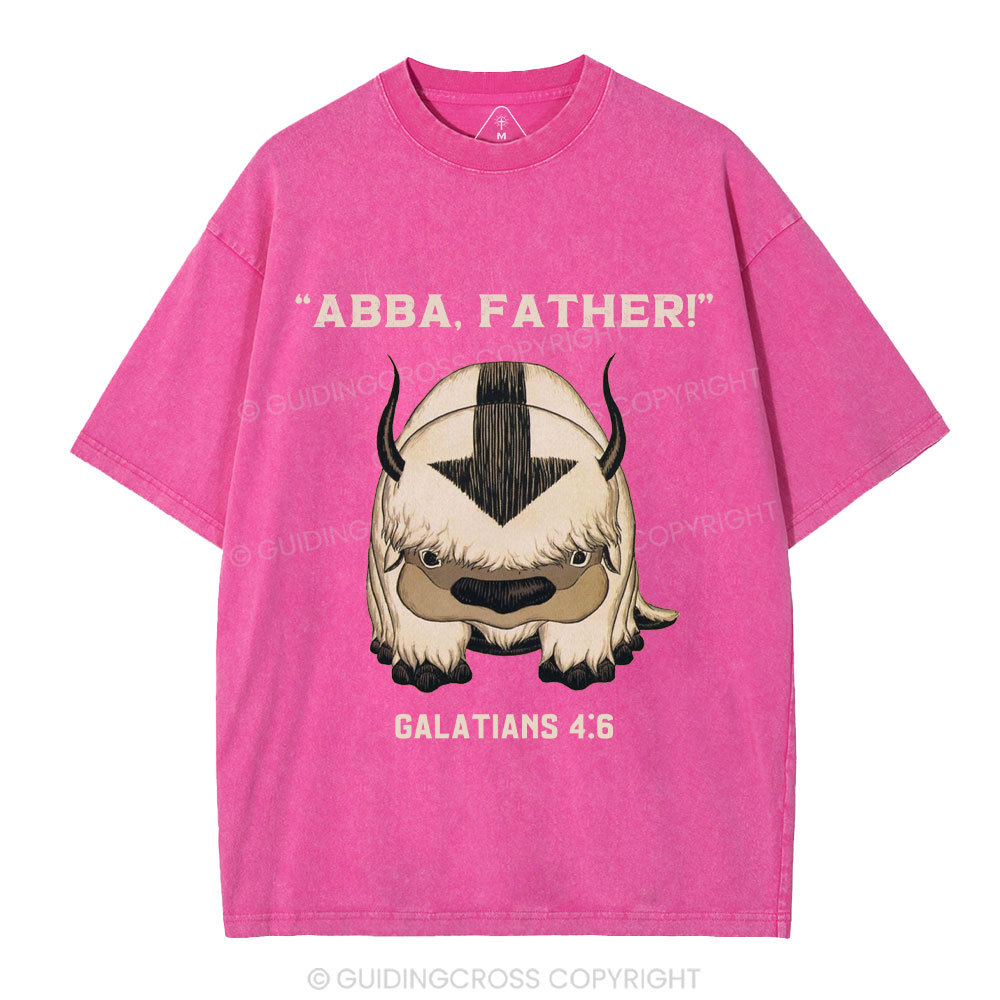 Abba Father Christian Washed T-Shirt