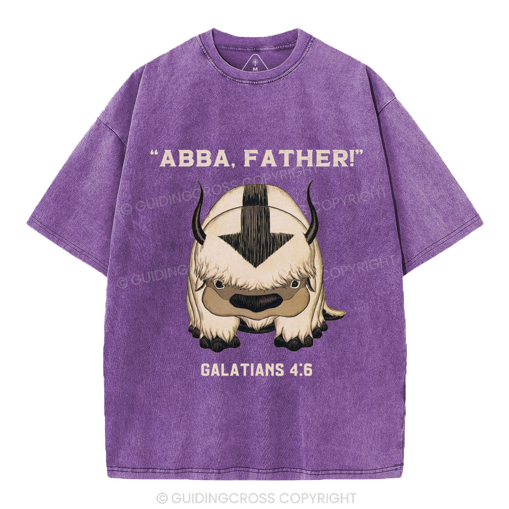 Abba Father Christian Washed T-Shirt