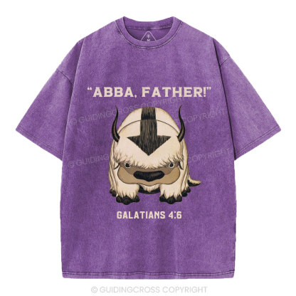 Abba Father Christian Washed T-Shirt