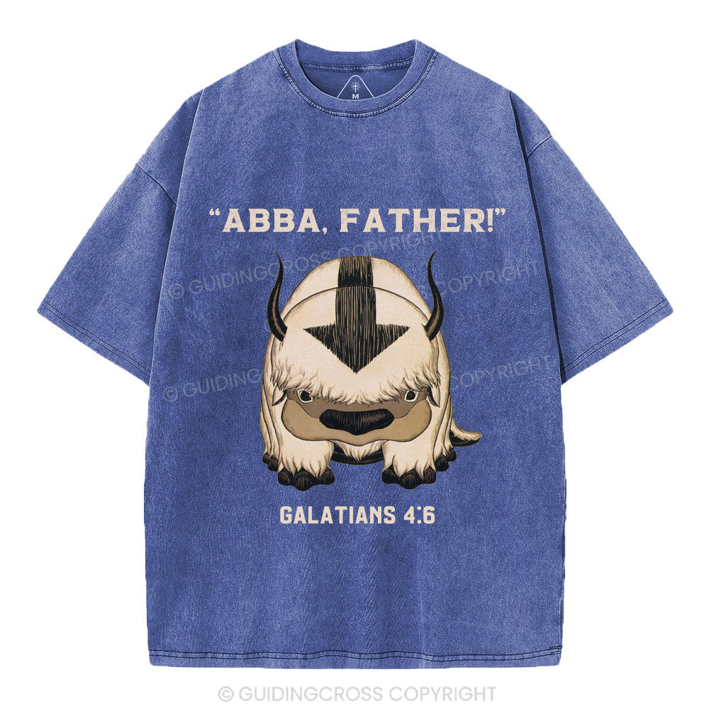 Abba Father Christian Washed T-Shirt