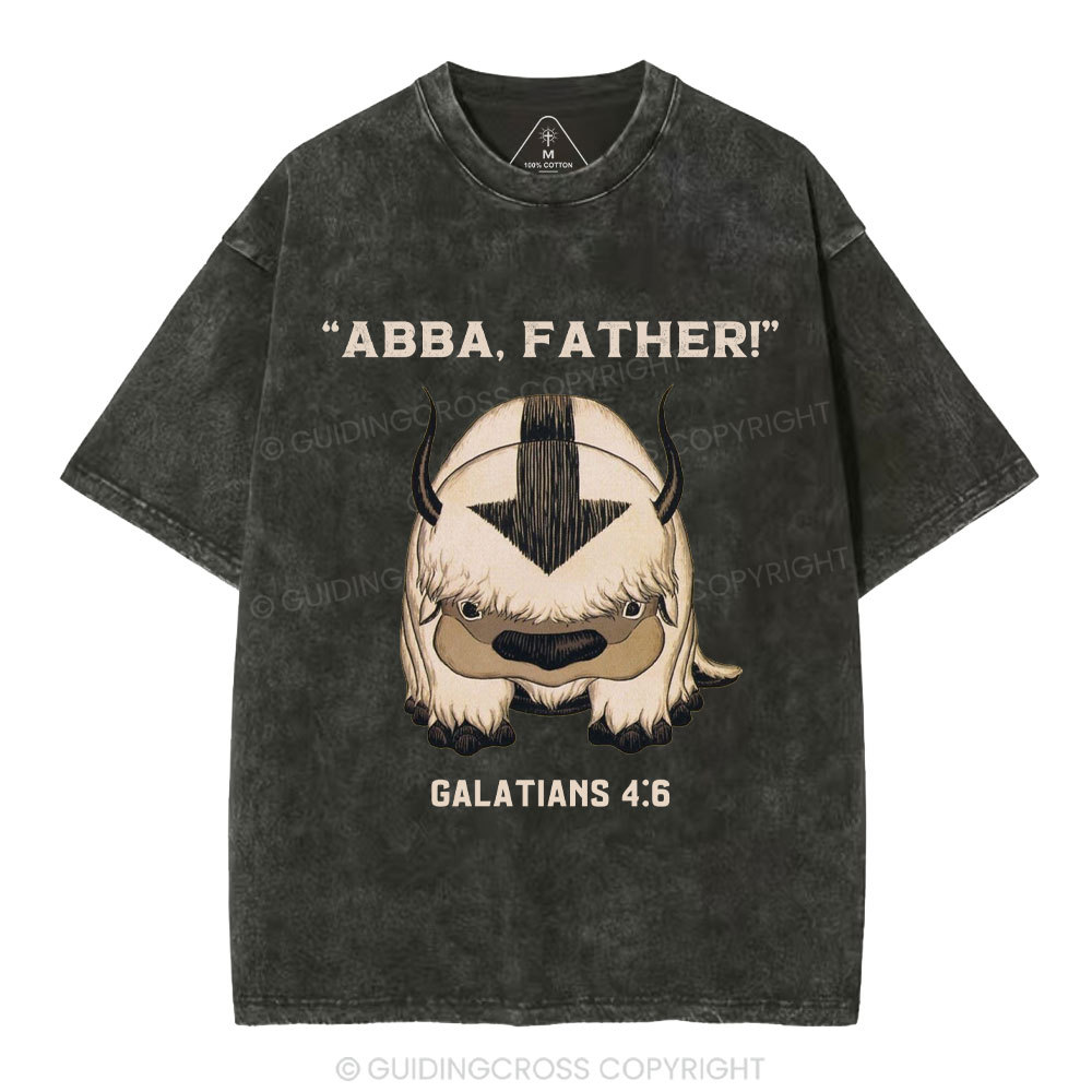 Abba Father Christian Washed T-Shirt