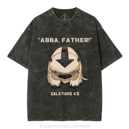Abba Father Christian Washed T-Shirt