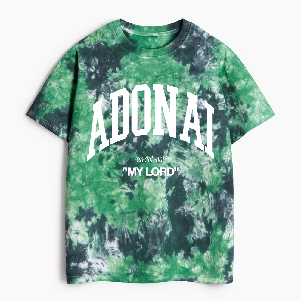 Adonai My Lord Heavy Cotton Tie Dye T-Shirt