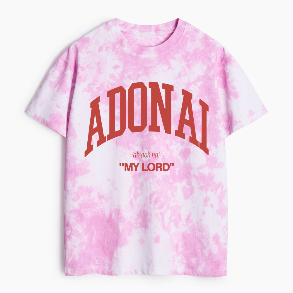 Adonai My Lord Heavy Cotton Tie Dye T-Shirt