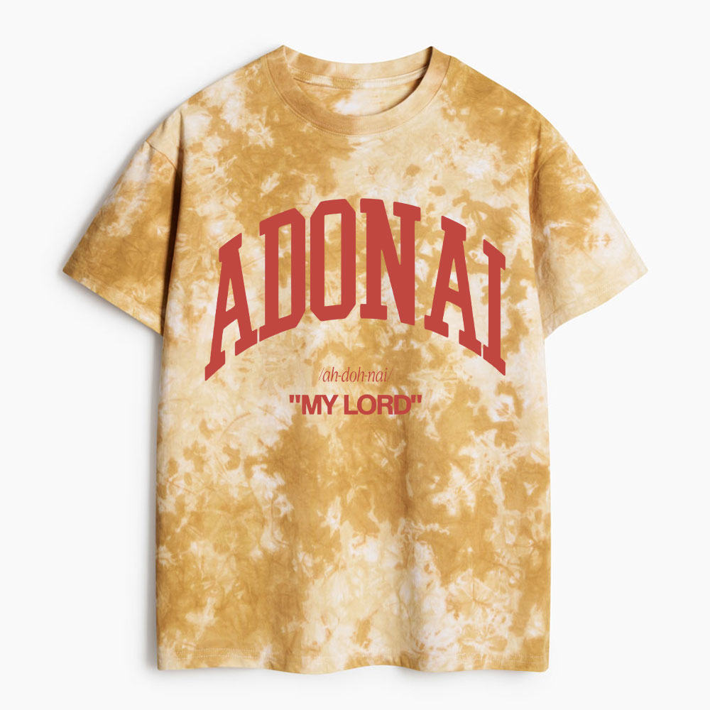 Adonai My Lord Heavy Cotton Tie Dye T-Shirt