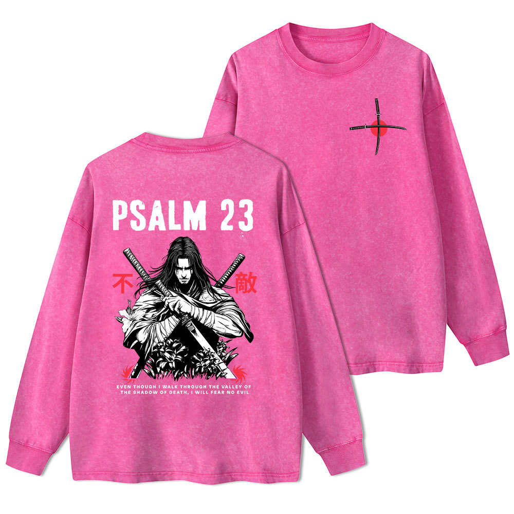 Aesthetic Mens Christian Washed Long Sleeve T-Shirt