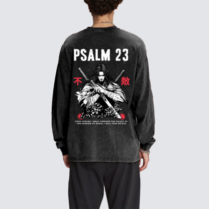 Aesthetic Mens Christian Washed Long Sleeve T-Shirt