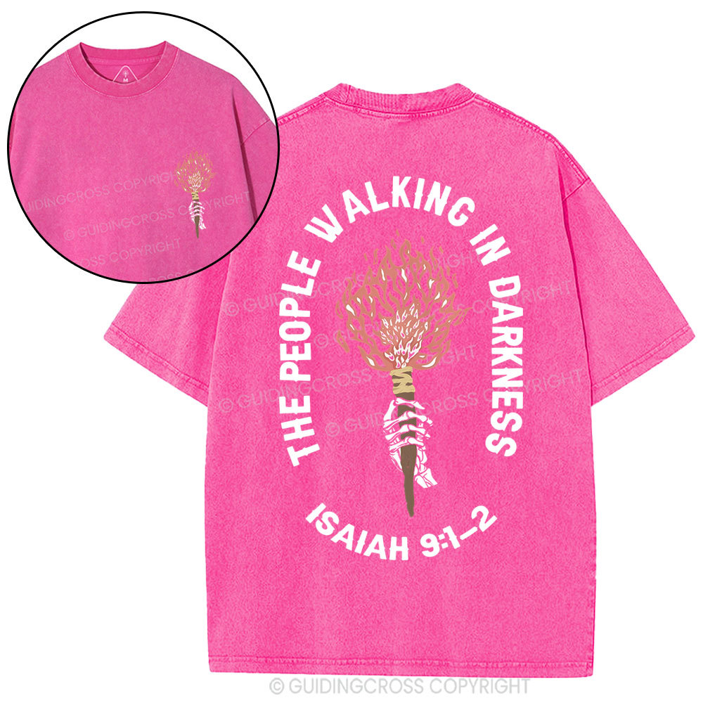 After Darkness Light Christian Washed T-Shirt