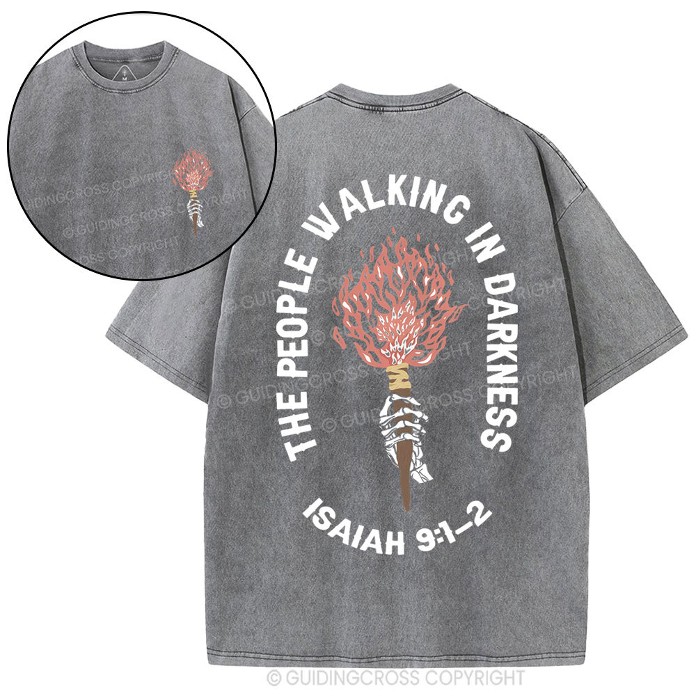 After Darkness Light Christian Washed T-Shirt