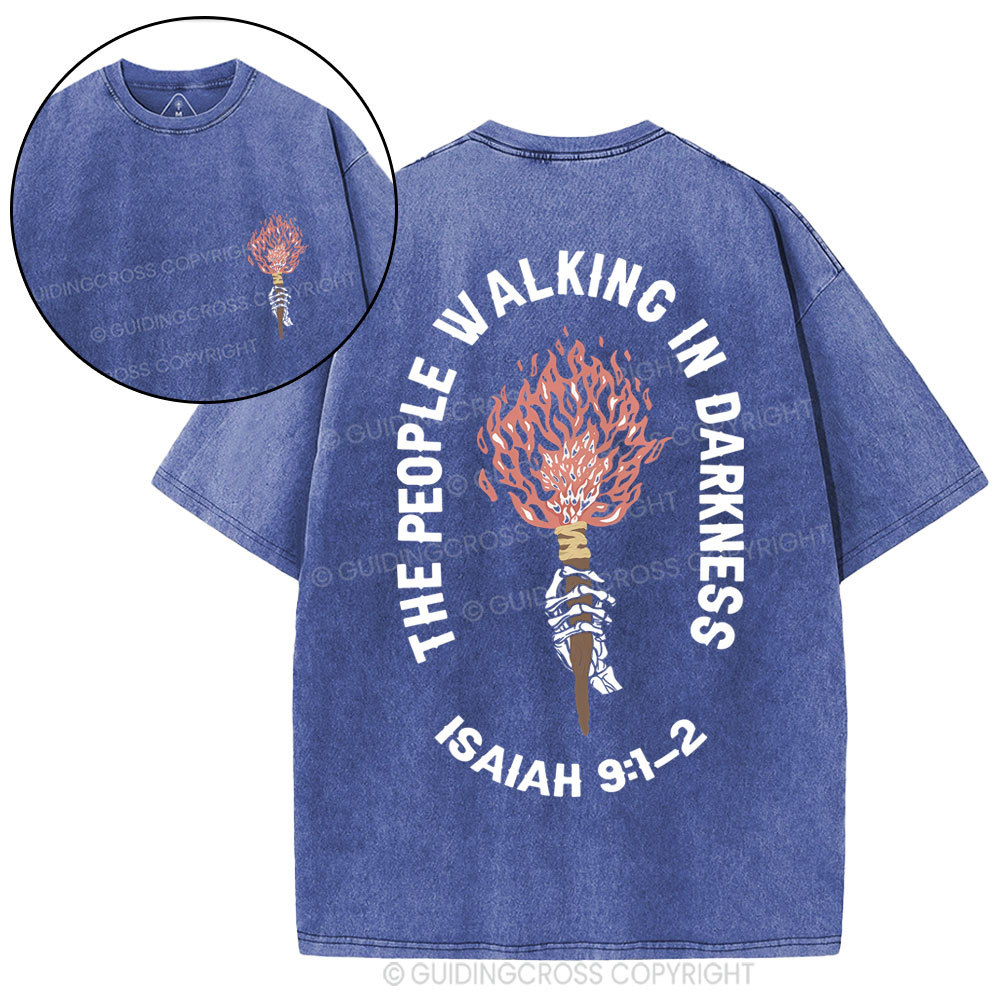 After Darkness Light Christian Washed T-Shirt