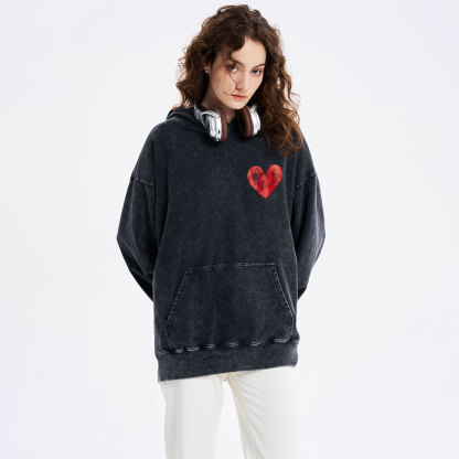 After God's Own Heart Christian Washed Hoodie