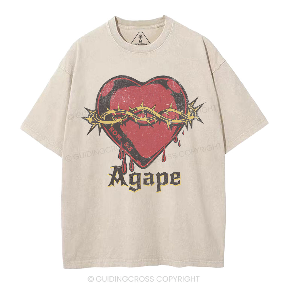 Agape Christian Washed T-Shirt