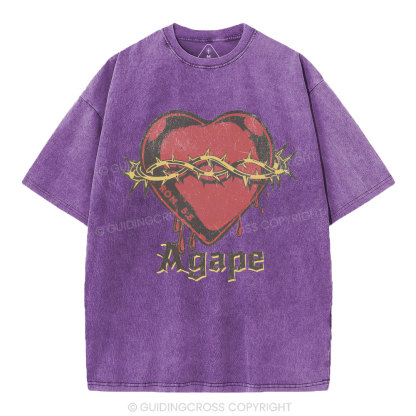 Agape Christian Washed T-Shirt