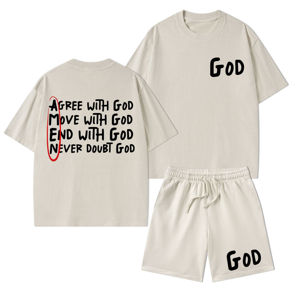 Sample Christian Washed T-Shirt & Shorts Sale - GuidingCross