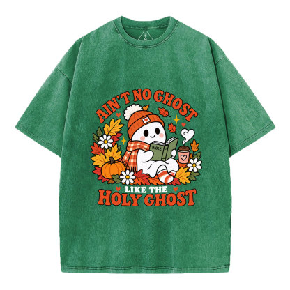 Ain't No Chost Like The Holy Ghost Christian Washed T-Shirt