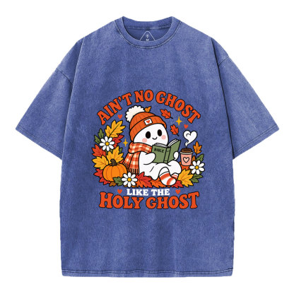 Ain't No Chost Like The Holy Ghost Christian Washed T-Shirt