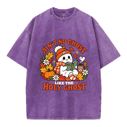 Ain't No Chost Like The Holy Ghost Christian Washed T-Shirt