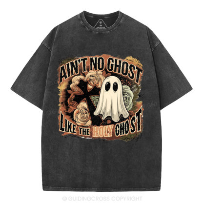 Ain't No Ghost Like The Holy Ghost Christian Washed T-Shirt
