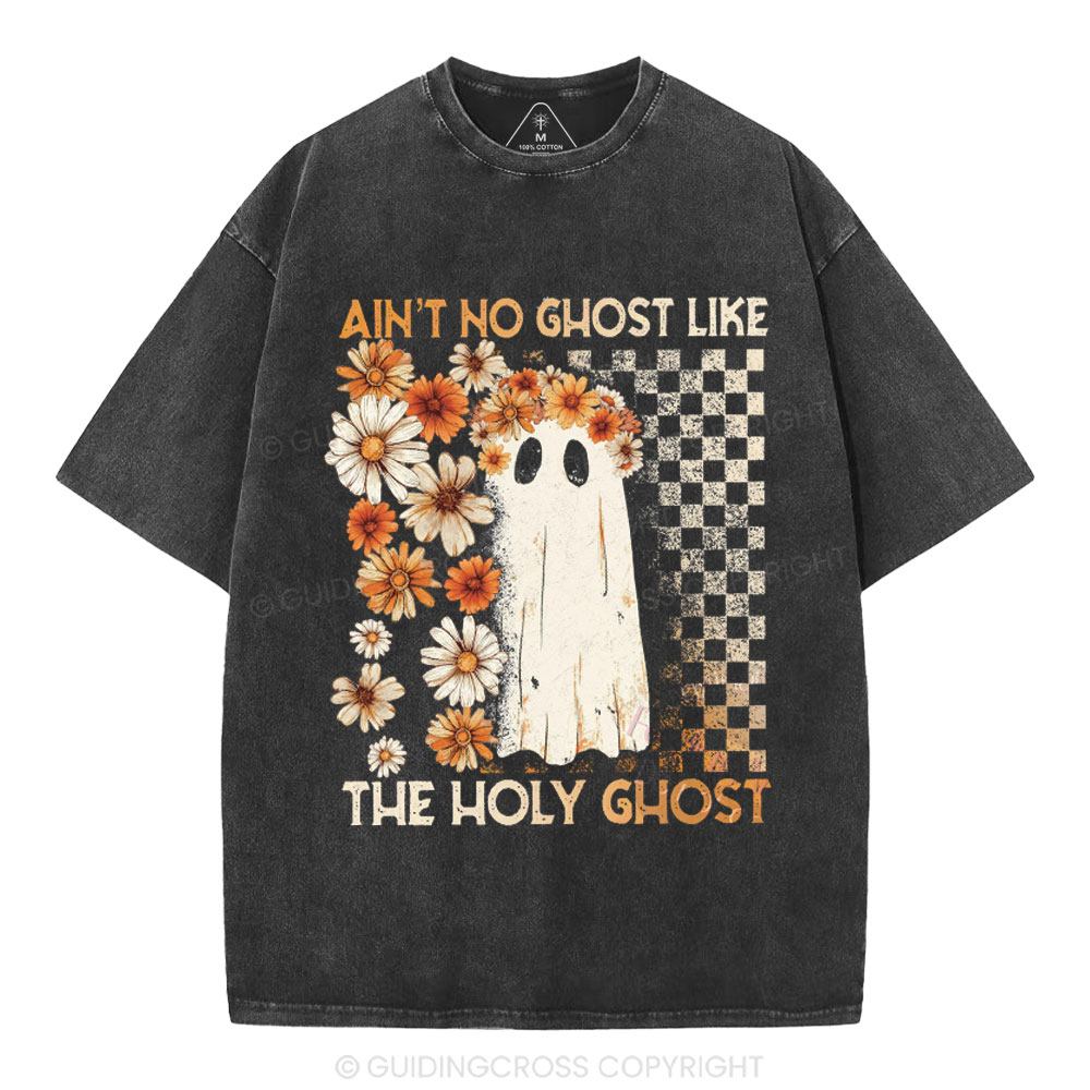 Ain't No Ghost Like The Holy Ghost Christian Washed T-Shirt