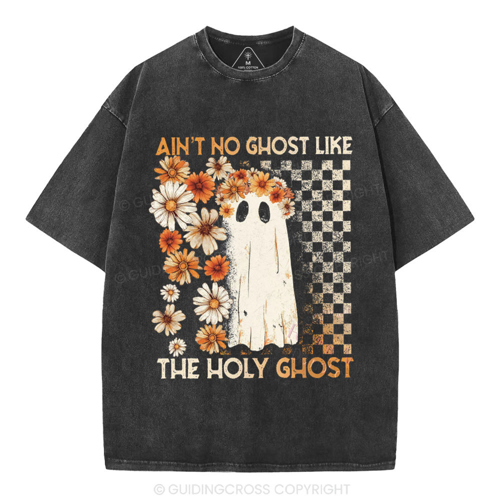 Ain't No Ghost Like The Holy Ghost Christian Washed T-Shirt