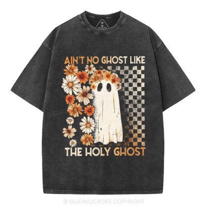 Ain't No Ghost Like The Holy Ghost Christian Washed T-Shirt