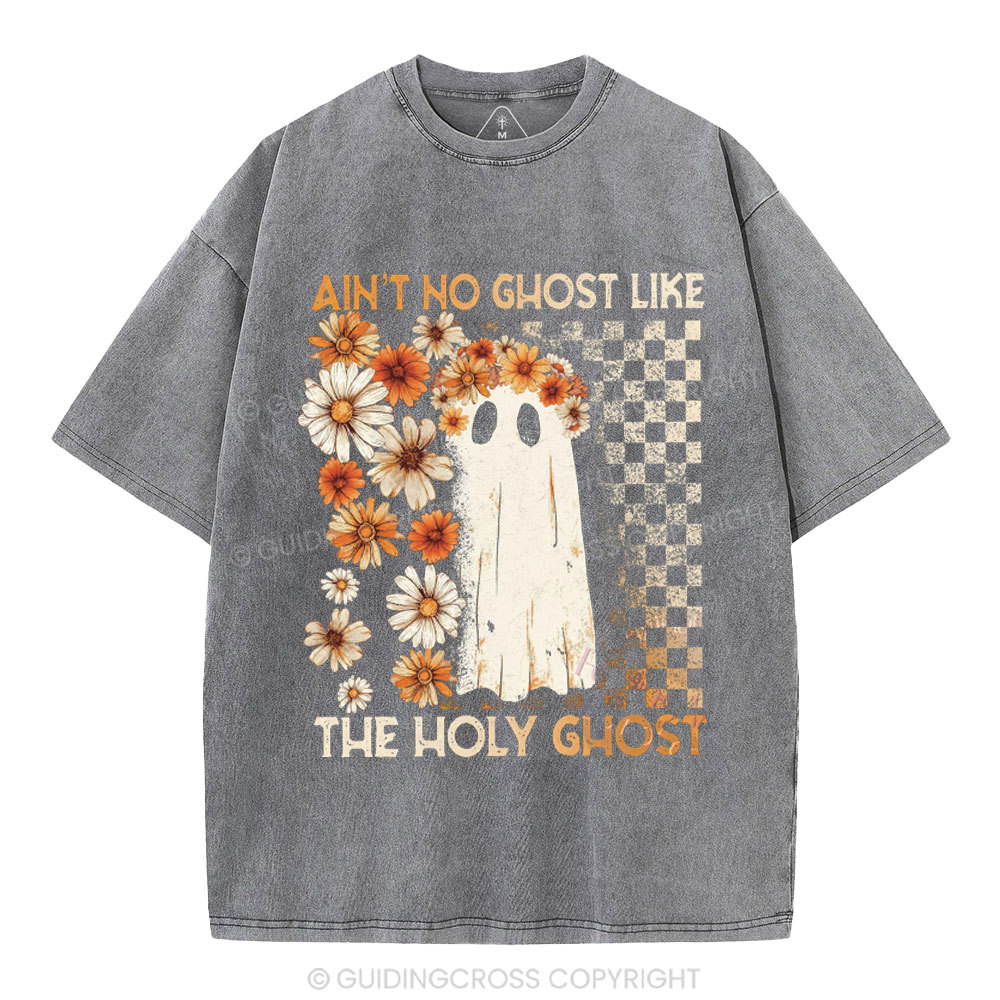 Ain't No Ghost Like The Holy Ghost Christian Washed T-Shirt