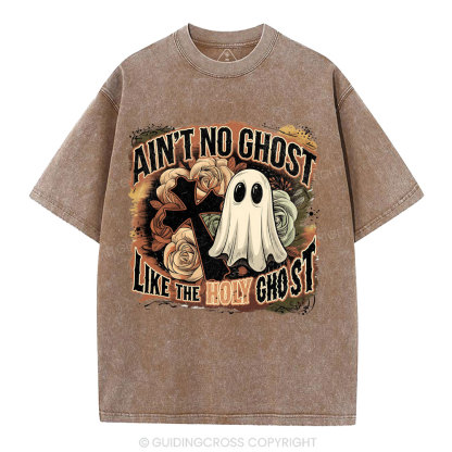 Ain't No Ghost Like The Holy Ghost Christian Washed T-Shirt
