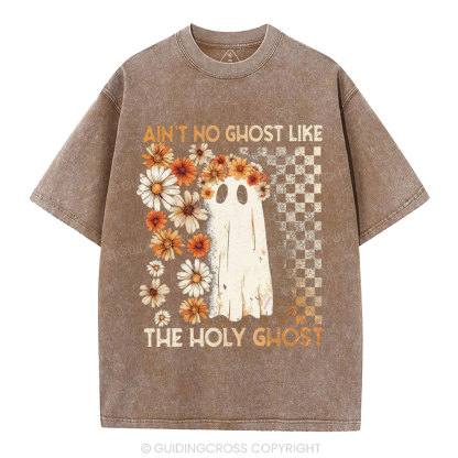 Ain't No Ghost Like The Holy Ghost Christian Washed T-Shirt