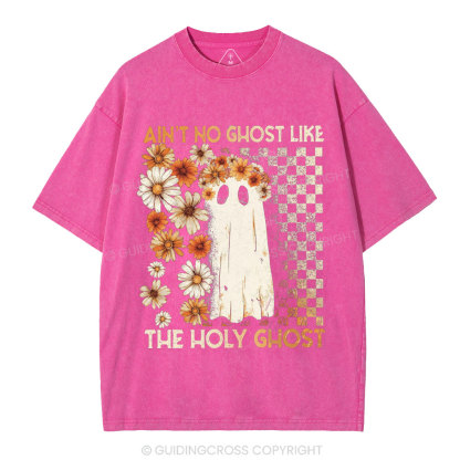 Ain't No Ghost Like The Holy Ghost Christian Washed T-Shirt