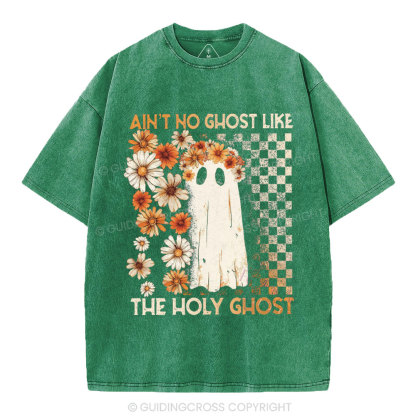 Ain't No Ghost Like The Holy Ghost Christian Washed T-Shirt
