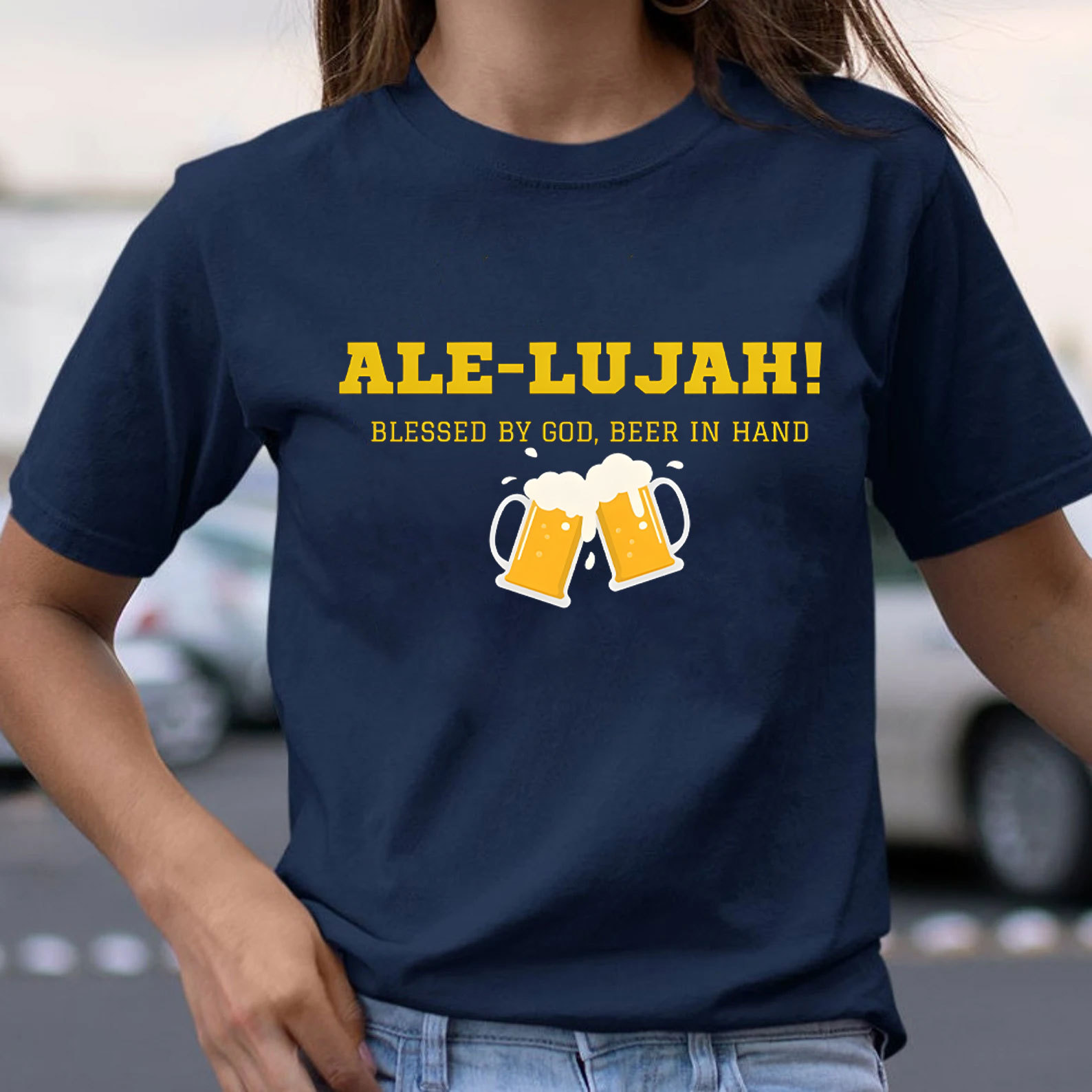 Ale-Lujah Blessed By God Christian T-Shirt