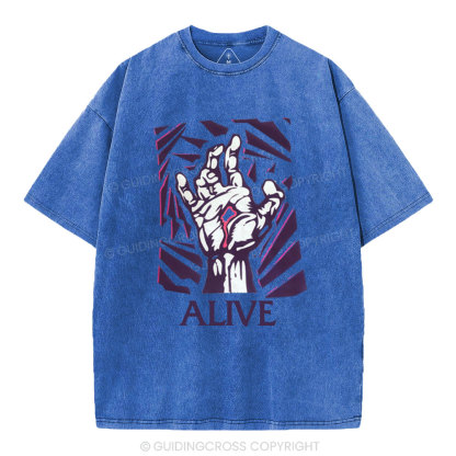 Alive Christian Washed T-Shirt