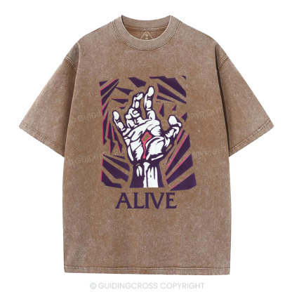 Alive Christian Washed T-Shirt
