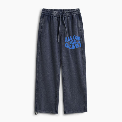 All For His Glory Christian Washed Sweatpants