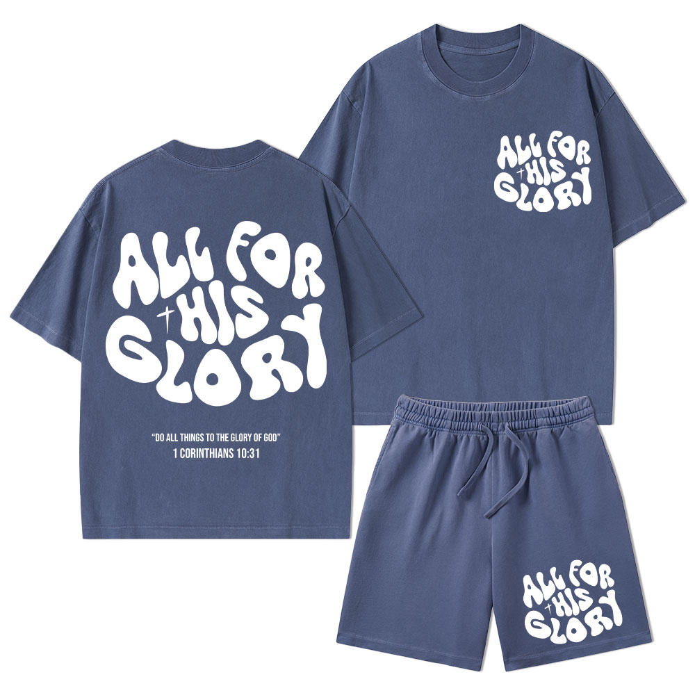 Sample Christian Washed T-Shirt & Shorts Sale - GuidingCross