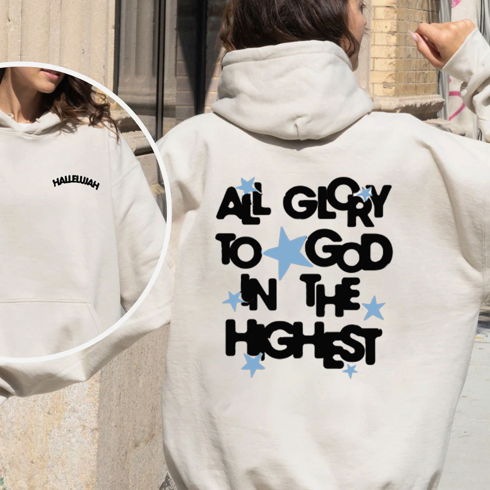 All Glory To God In The Highest Christian Fleece Hoodie Set