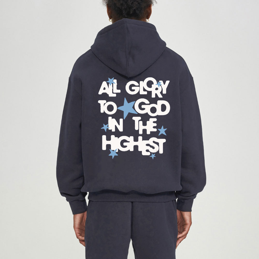 All Glory To God In The Highest Christian Fleece Hoodie Set