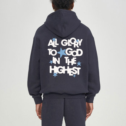 All Glory To God In The Highest Christian Fleece Hoodie Set