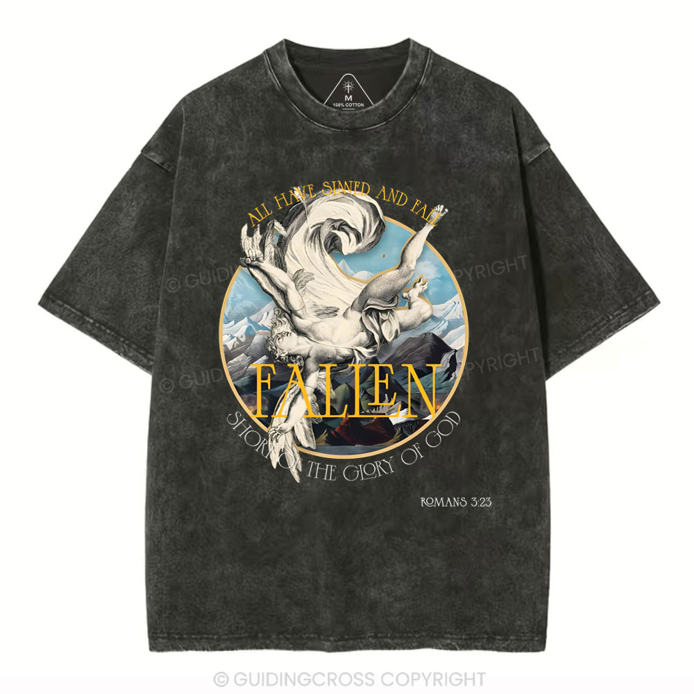 All Heart Sinned And Fall Christian Washed T-Shirt