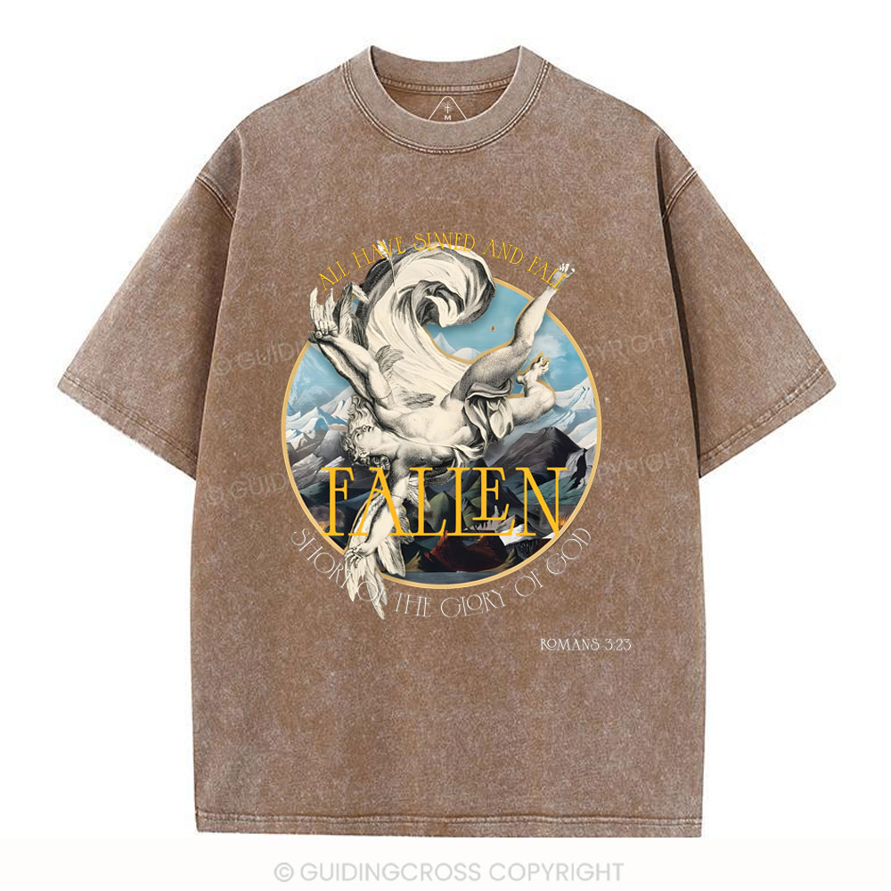 All Heart Sinned And Fall Christian Washed T-Shirt